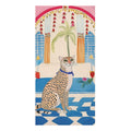 Whimsical Leopard in Vibrant Room Bath Towel