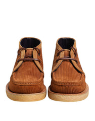 Men's Brown Suede Nubuck Leather Desert Ankle Boots Shoes