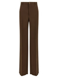Gucci Tailored Wide-Leg Trousers — Brown