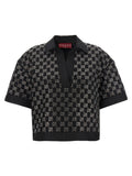 Gucci GG Crystal Lamé Shirt — Black