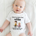 Personalizada de dibujos animados del padre del bebé personaje de la estrella 100% algodón camiseta del bebé traje a juego con los nombres 1er regalo del Día del Padre para el bebé papá