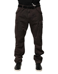 Men's Cotton Stretch Cargo Pants Brown