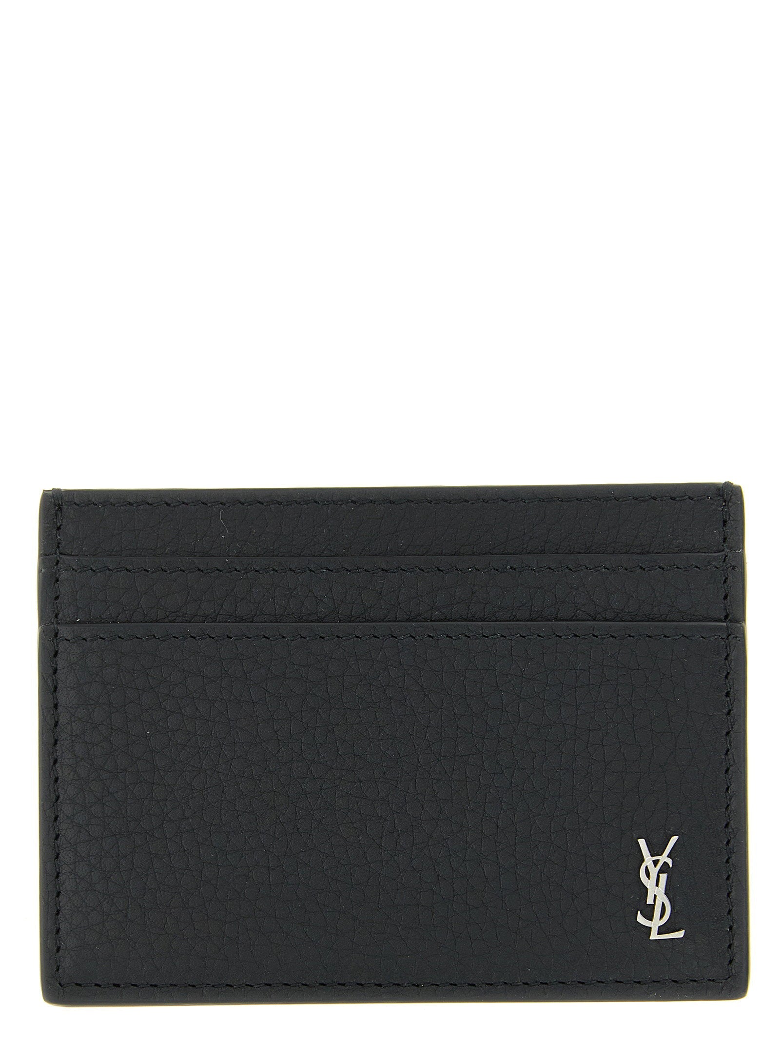 Saint Laurent Monogramme Card Case — Black