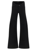 Balenciaga Wide Flared Leg Jeans — Black