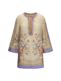Zimmermann Indra Tunic Dress — Beige