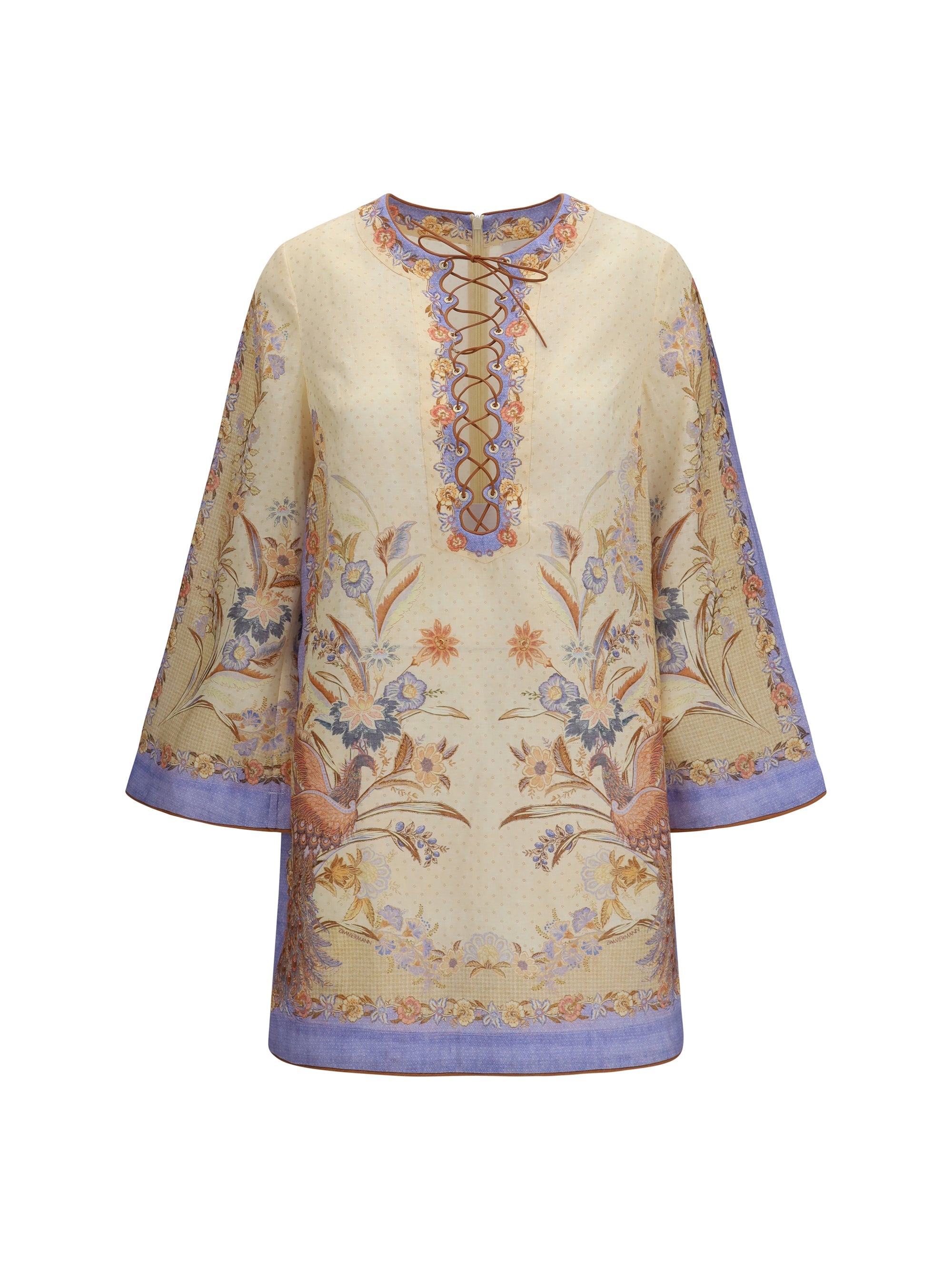Zimmermann Indra Tunic Dress — Beige