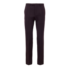 Men's Bordeaux Wool Dress Pants