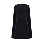 Black Wool Casual Dress