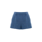 Blue Wool Shorts