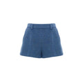 Women's Blue Wool Shorts
