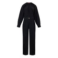 Women's Black Wool Jumpsuit