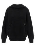 Balenciaga Back-to-Front Cotton Sweater — Black