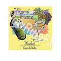 Merlot Wine Bottle Single Self Adhesive Label - License and Royalty Free for Film Use By Prop Money Inc.