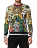 Men's Tropical Heart Crown Silk Sweatshirt Multicolor Sweatshirts