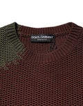 Men's Multicolor Cotton Abstract Sweater