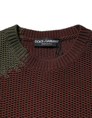 Men's Multicolor Cotton Abstract Sweater
