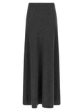 Balenciaga Wool Knit Maxi Skirt — Charcoal