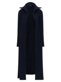 Balenciaga Ribbed Cotton-Blend Cardigan — Navy