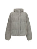 Gongdid Design Reversible High-Neck Puffer Down Jacket — Beige