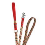 Handmade Dog Leash - Christmas Dachshunds - Red