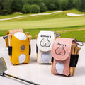 Personalizado multicolor de cuero de la PU Bolsa de Golf Tee Titular con Nombre Accesorios Deportivos Regalo de Cumpleaños para Golf Lover Amigo