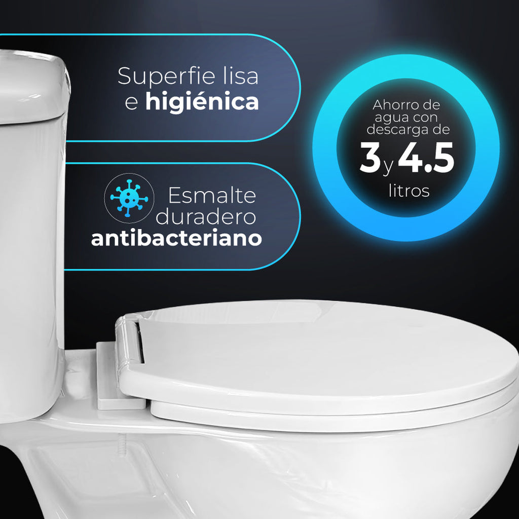 BATHME GADIR Inodoro Completo Salida Pared Blanco