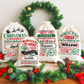 Nube de palabras personalizada de Navidad Bolsa de regalo de lona con nombre Regalo de Navidad para amigos Familia