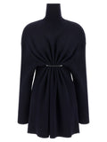 Balenciaga Pinched Dress — Navy