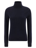 Balenciaga Turtleneck Sweater — Navy
