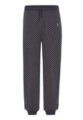 Pantalón Pijama Hombre Largo Algodón Punto Cuadros - Azul 8510_39