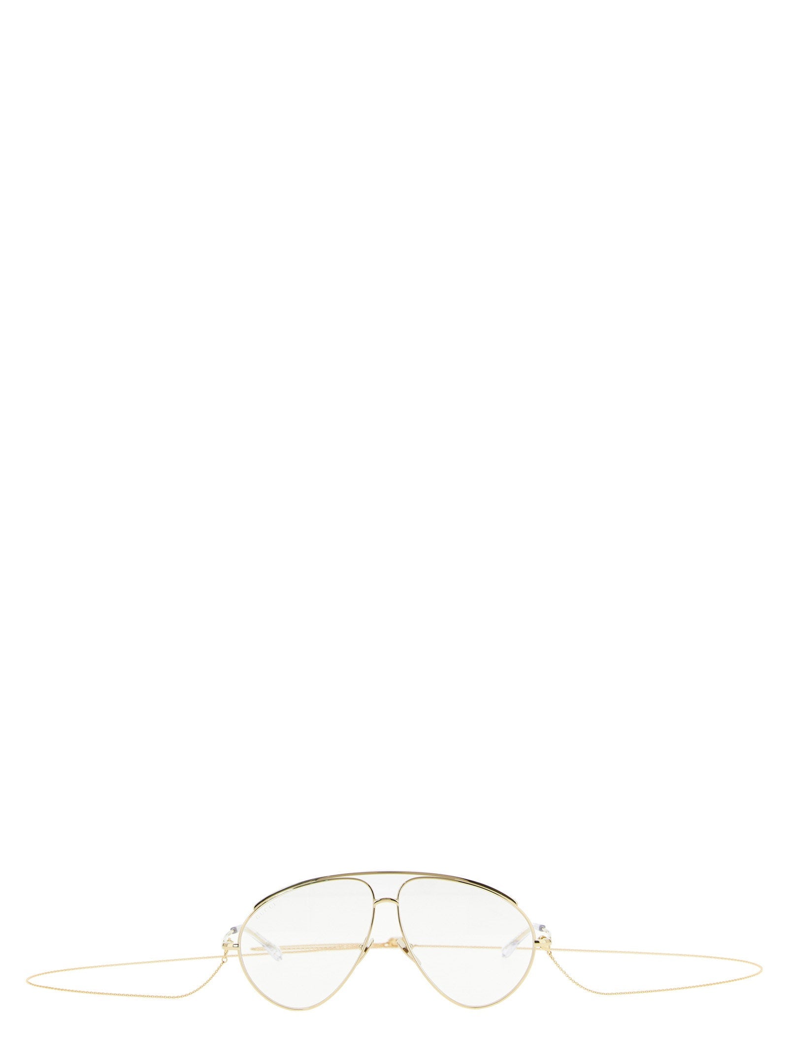 Gucci Aviator Metal Frame Sunglasses — Gold