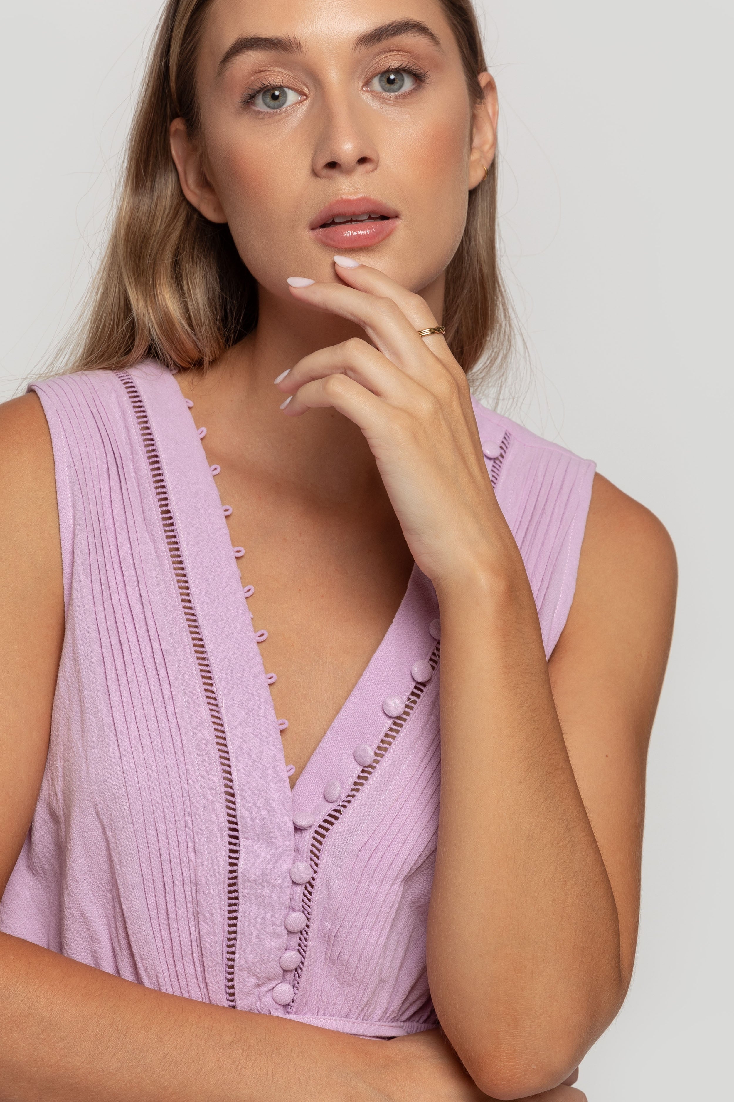 VESTIDO  BOTONES