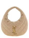 Saint Laurent Icarino Shoulder Bag — Beige