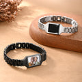 Pulsera personalizada con foto termorreactiva y texto grabado Significado Cumpleaños Fiesta Día del Padre Regalo para Padre Hermano