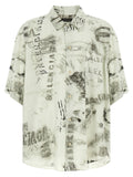 Balenciaga Crayon-Washed Viscose Shirt — Off-white