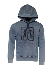Men's Blue Cotton Blend Hooded Sweatshirt Sweater Elastane Clothing
