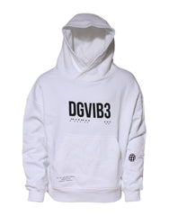 White Dg Vib3 Hooded Men Sweatshirt Sweater Cotton Clothing
