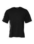 Black Logo Print Cotton Men Crew Neck T-Shirt