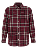 Gucci Tartan Jacquard Shirt — Burgundy