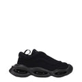 Men's Black Fabric Chunky Sneakers
