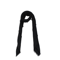 Men's Black Viscose Foulard Accessory