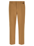 Gucci Web Loop Cotton Twill Trousers — Camel