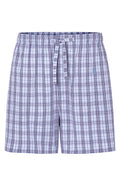 Pantalón Pijama Hombre Corto Popelín Cuadros - Azul 8542_30