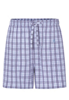 Pantalón Pijama Hombre Corto Popelín Cuadros - Azul 8542_30