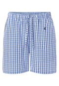 Pantalón Pijama Hombre Corto Popelín Cuadros - Azul 8548_36