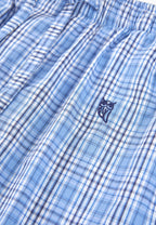 Pantalón Pijama Hombre Corto Popelín Cuadros - Azul 8549_37