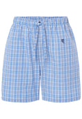 Pantalón Pijama Hombre Corto Popelín Cuadros - Azul 8549_37