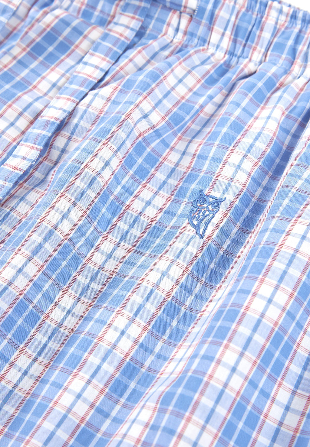 Pantalón Pijama Hombre Corto Popelín Cuadros - Azul 8550_30