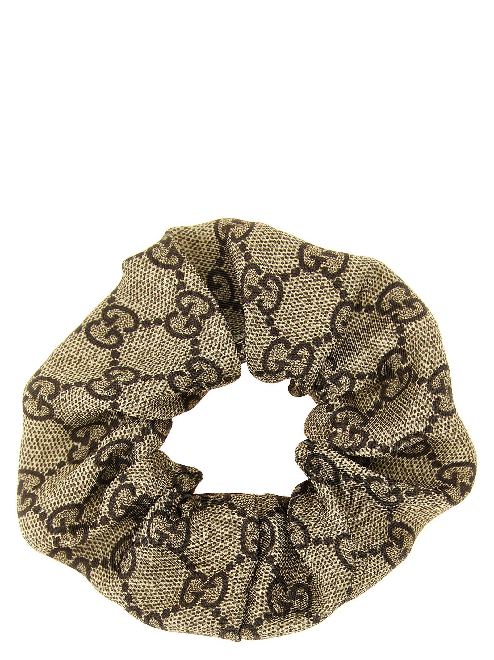 Gucci GG Monogram Silk Hair Band — Beige
