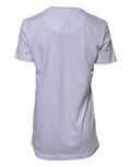 Women's White Cotton Goodluck 2023 Crew Neck T-Shirt